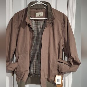 Dockers Men's Brown Lightweight Jacket Smoke Free Home